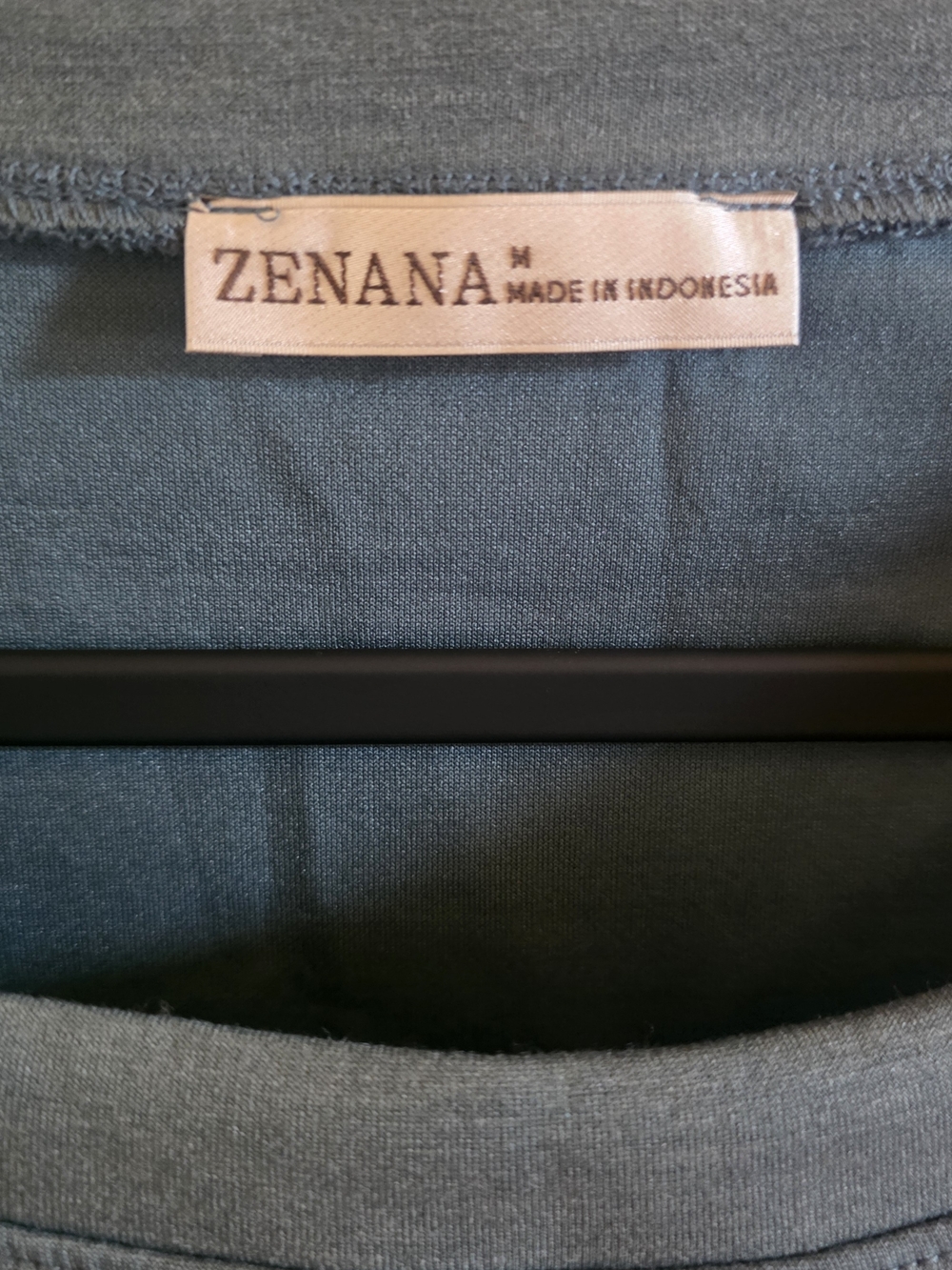 Zenana Outfitters Dusty Teal Wide-Leg Sweatpants & Cropped Sweatshirt SCUBA Set - Picture 3 of 4